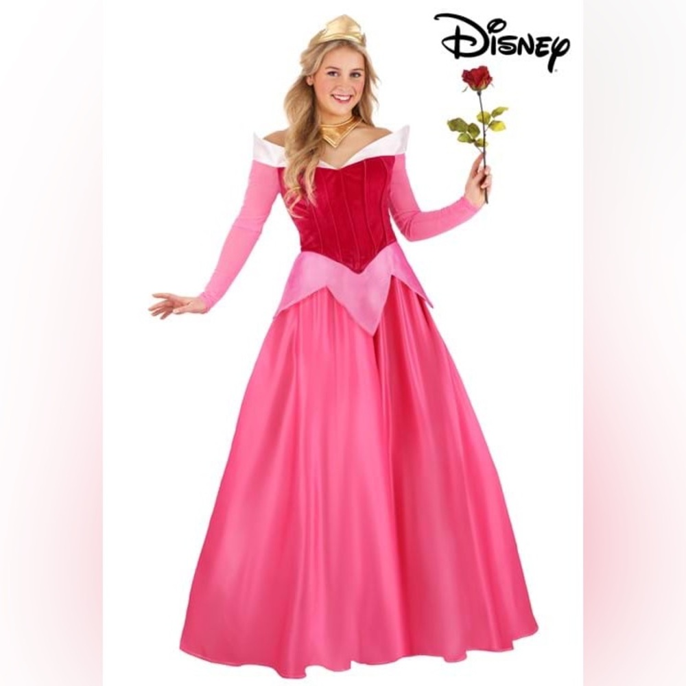 Women's Premium Disney Sleeping Beauty Aurora Costume Dress size Small